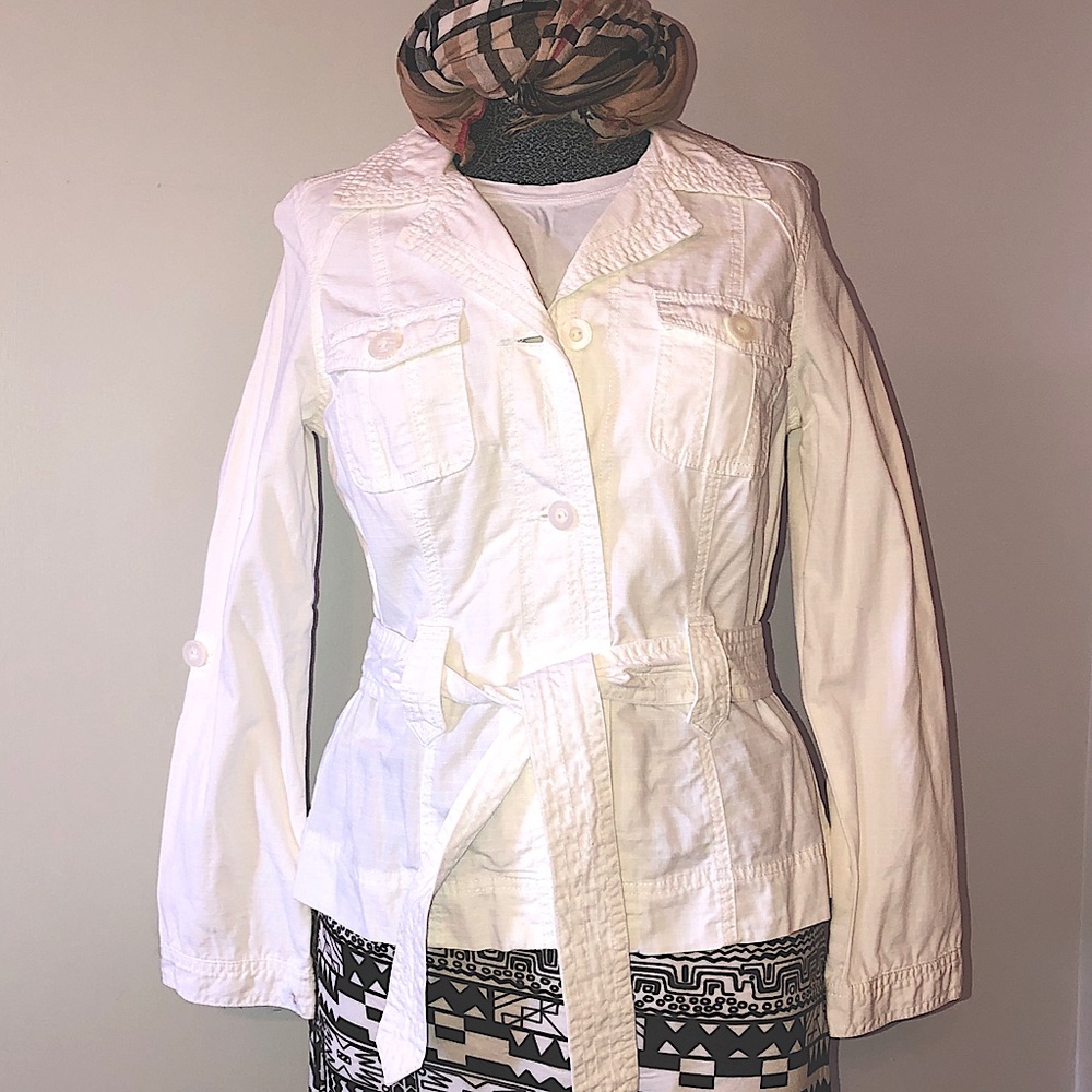 White belted jacket size M